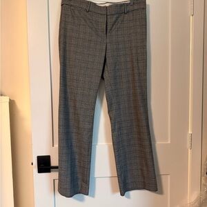 LOFT Gray Plaid Dress Pants size 12